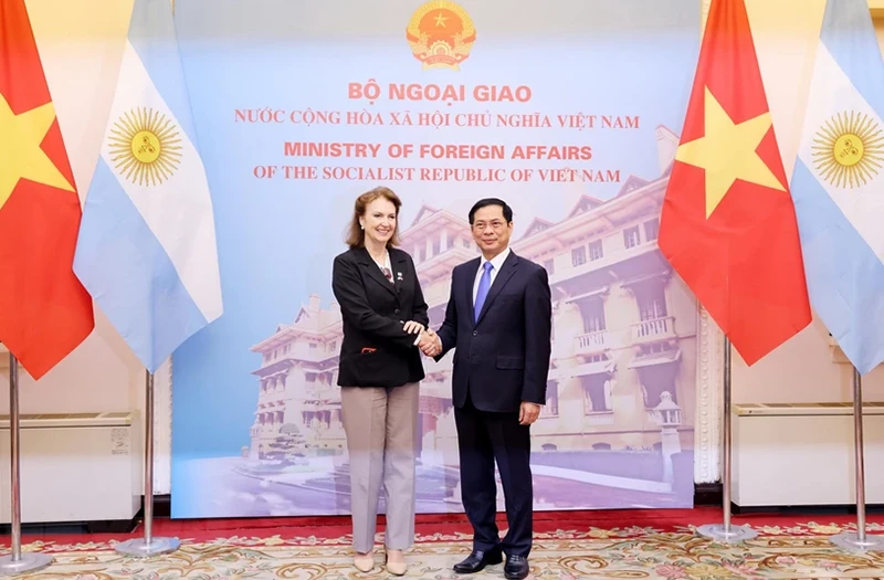 The policy of making friends with other countries has promoted Vietnam's development.