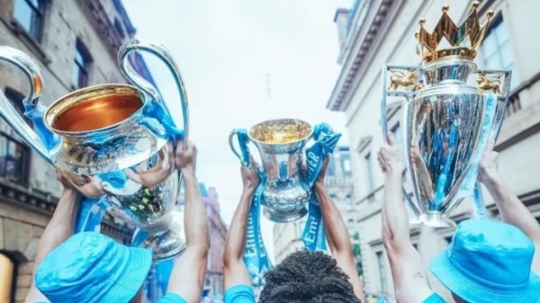 Man City diễu hành mừng 3 danh hiệu vô địch mùa giải 2022/23