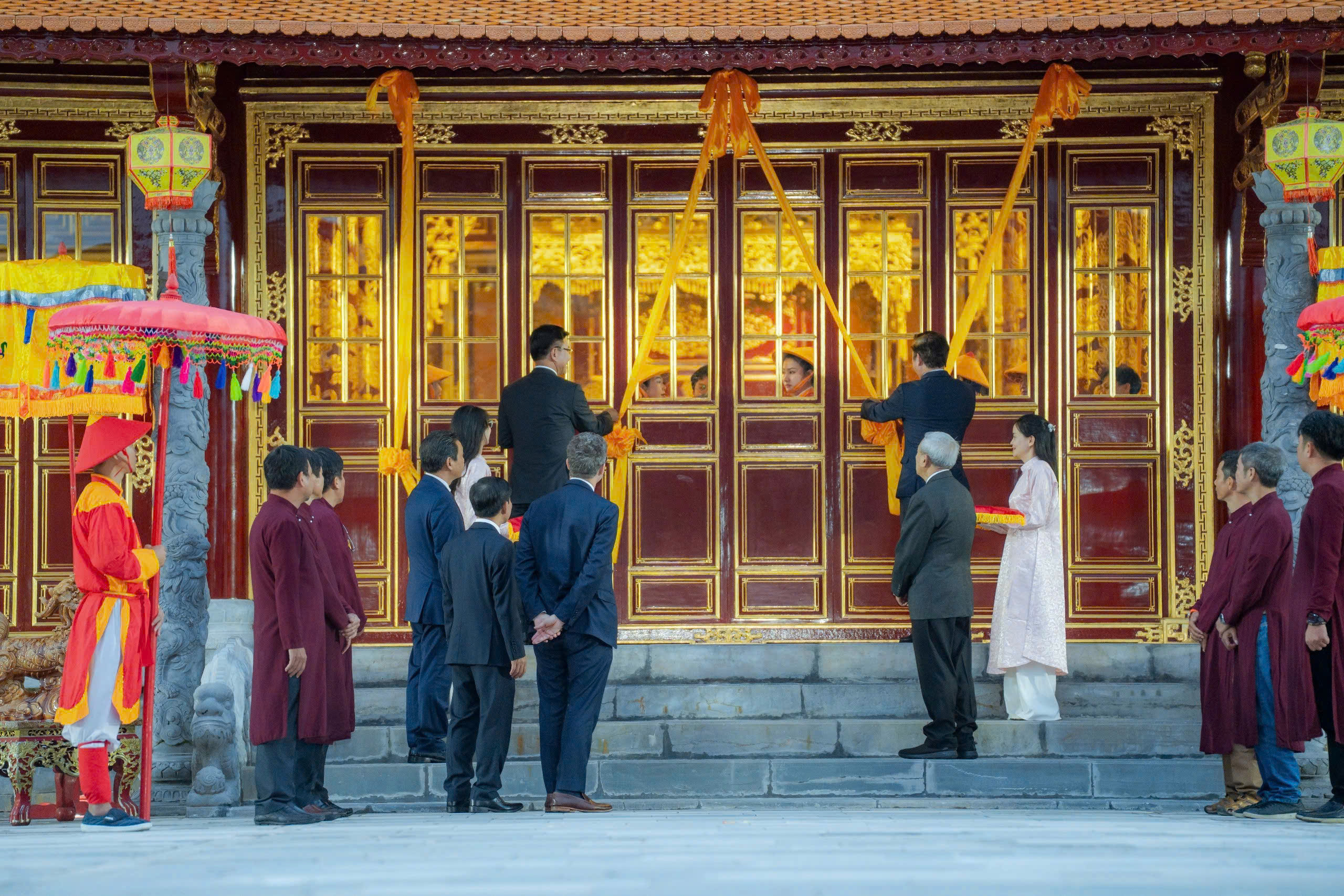 Thừa Thiên Huế đón nhận bằng của UNESCO và công bố hoàn thành tu bổ di tích điện Thái Hòa - Ảnh 4.