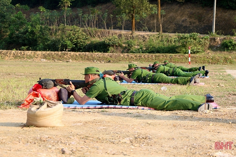 Công an Hà Tĩnh sẵn sàng cho vòng chung kết hội thi quân sự, võ thuật