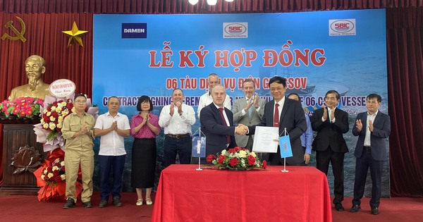 Ha Long Shipbuilding signed a contract to build 6 CSOV wind power service vessels with a Dutch enterprise