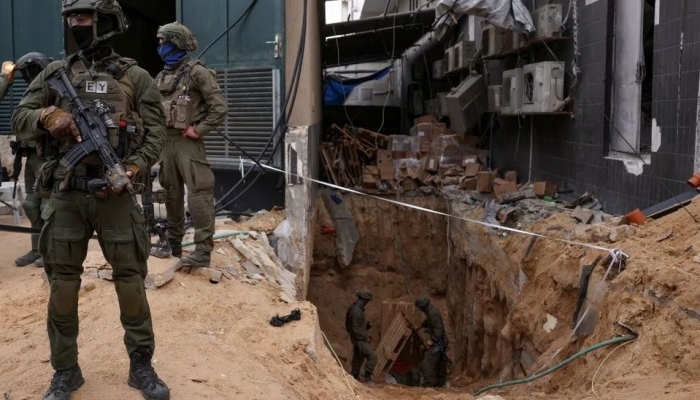 Israel takes journalists to see Hamas bunker at Al Shifa hospital