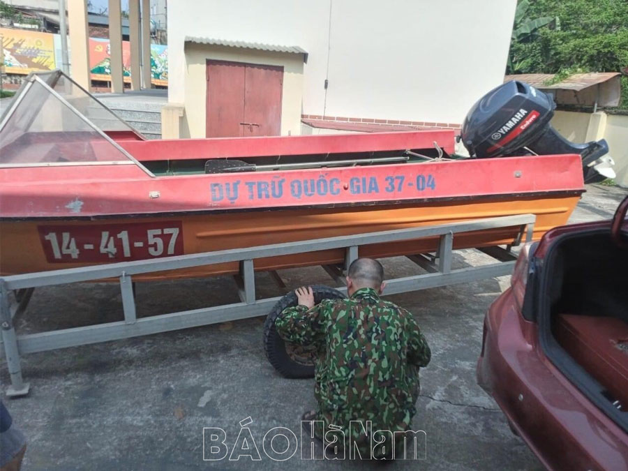 Lực lượng vũ trang huyện Lý Nhân sẵn sàng các phương án phòng chống thiên tai