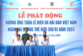 Organisation der Eröffnungszeremonie als Reaktion auf die Vietnam Sea and Islands Week 2023