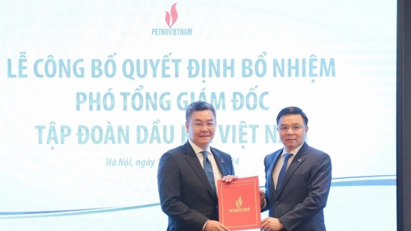 ក្រុមហ៊ុន PetroVietnam បានផ្តល់រង្វាន់ដល់ការសម្រេចចិត្តតែងតាំងអគ្គនាយករងថ្មី។