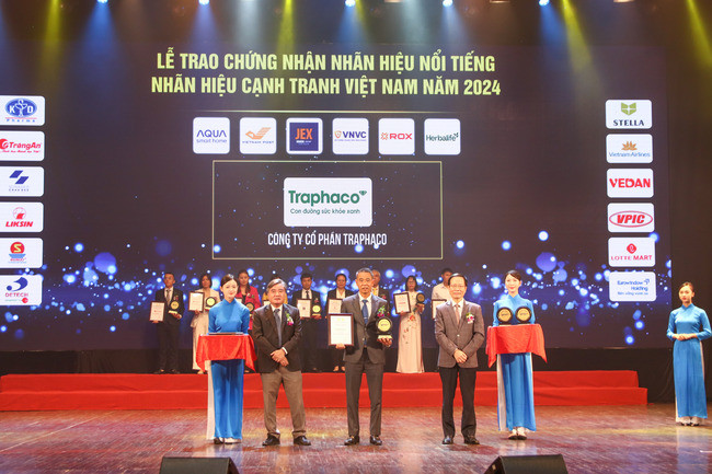 Traphaco honored in "Top 10 famous Vietnamese brands in 2024"