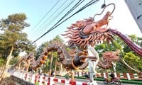 Pair of ceramic dragon jars in Binh Duong set Vietnamese record