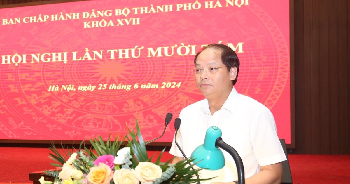 Unifying the framework of the outline of the 18th Congress of the Hanoi Party Committee