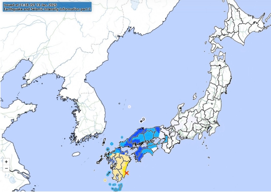 Richter scale earthquake in japan small wave appears picture 1