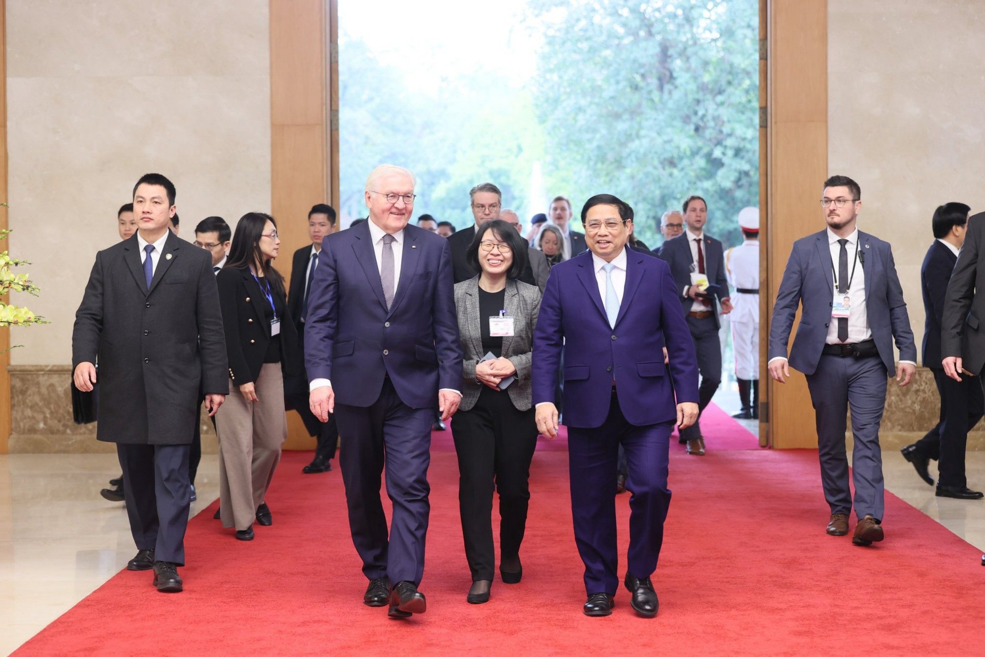 Le Premier ministre Pham Minh Chinh et le président Duc Frank Walter Steinmeier, photo 1