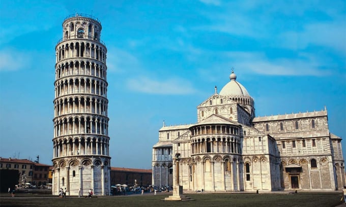 Der Schiefe Turm von Pisa befindet sich in der gleichnamigen Stadt in der Toskana in Italien. Foto: Thinkstock