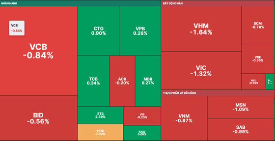 Blue-chips group fell sharply, pulling VN-Index down