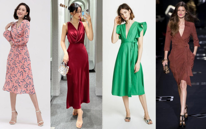 Wrap dresses are a form-fitting style that flatters a wide range of body types. You can wear wrap dresses to a variety of events, from work to parties.