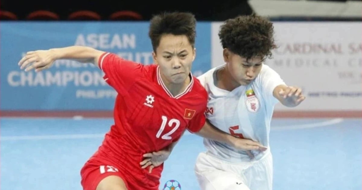 Tuyển futsal nữ Việt Nam thắng tưng bừng ở giải Đông Nam Á