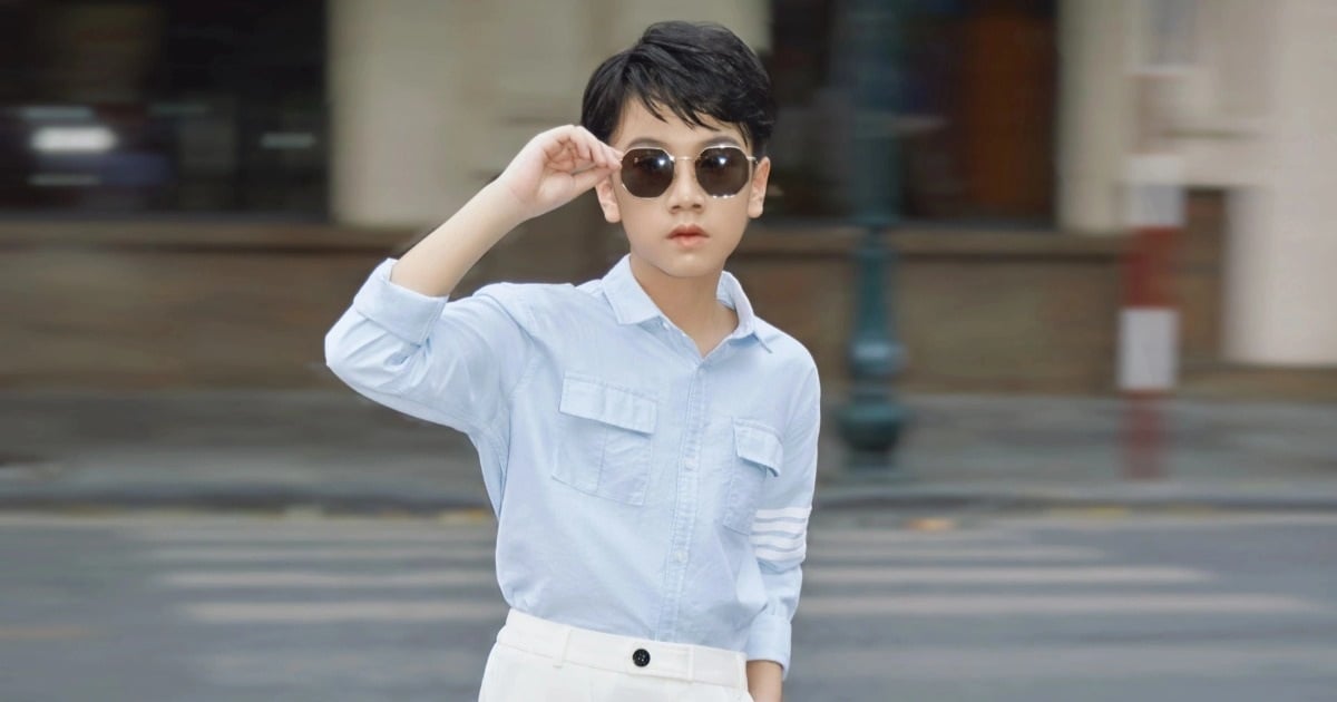 10-year-old child model attracts attention thanks to his handsome looks and is in high demand for fashion shows