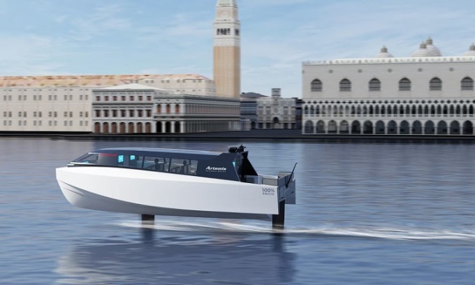 高級電気タクシーモデルは水中翼技術を採用しています。写真: アルテミス・テクノロジーズ