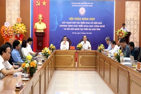 Hội thảo phát triển khoa học công nghệ và đổi mới sáng tạo