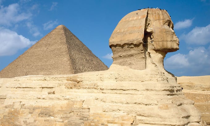 Die Sphinx und die Cheops-Pyramide, zwei der Symbole des alten Ägypten. Foto: Maksym Gorpenyuk/Shutterstock