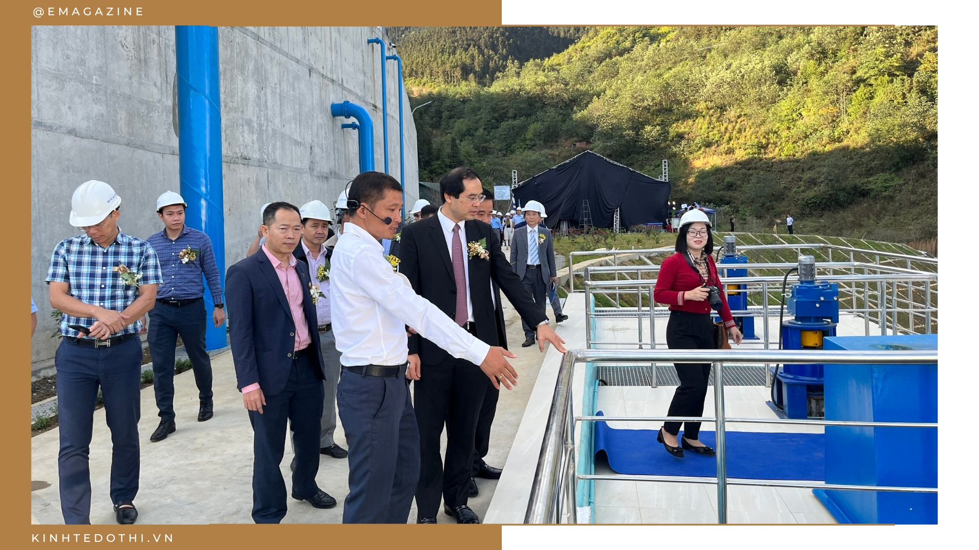 El presidente del Comité Popular Provincial de Lao Cai, Trinh Xuan Truong, inspeccionó la planta de agua de Sa Pa.