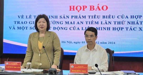 Giải thưởng Mai An Tiêm 2024 sẽ vinh danh 100 sản phẩm tiêu biểu của các hợp tác xã