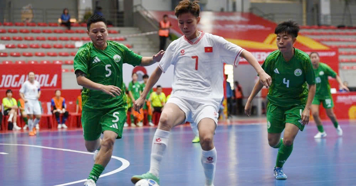 Đội tuyển futsal nữ Việt Nam sớm vào VCK châu Á