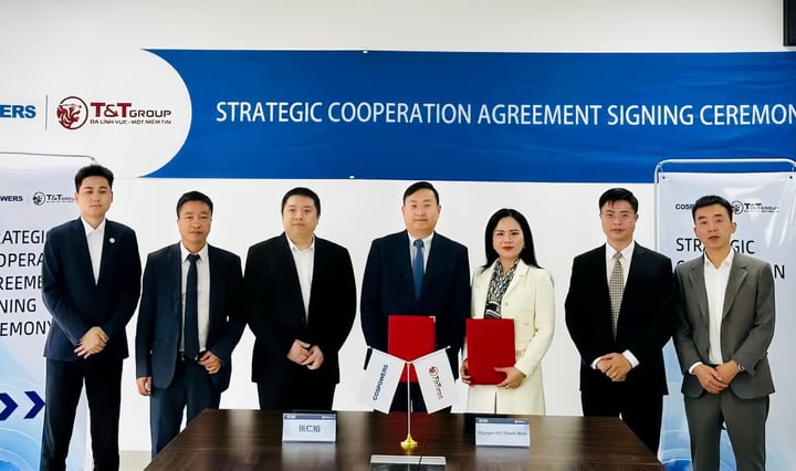 T&T Group et Cospowers coopèrent dans le but important d’investir dans la construction d’une usine de batteries de stockage d’énergie au Vietnam. Photo de : Groupe T&T