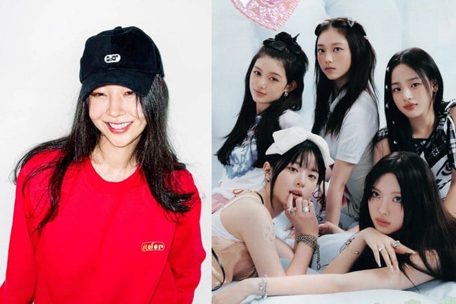 Min Hee Jin tiene una relación cercana con los miembros de NewJeans. Foto: Ador.