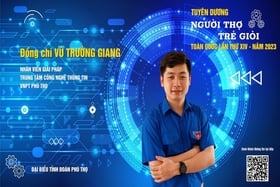 Le membre du syndicat Vu Truong Giang a reçu le prix « Jeune travailleur national d'excellence » en 2023