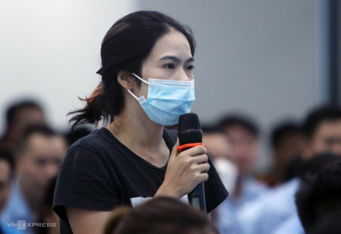 Ms. Ngo Thi Hong Ha, Chairwoman of the Cheewah Toy Manufacturing Company Union. Photo: Vo Hai