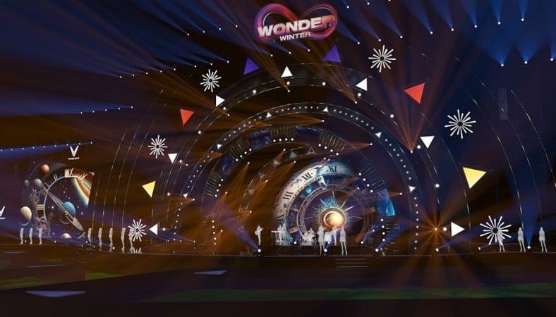 Hé lộ ‘giao diện’ cực đỉnh của sân khấu 8Wonder Winter Festival