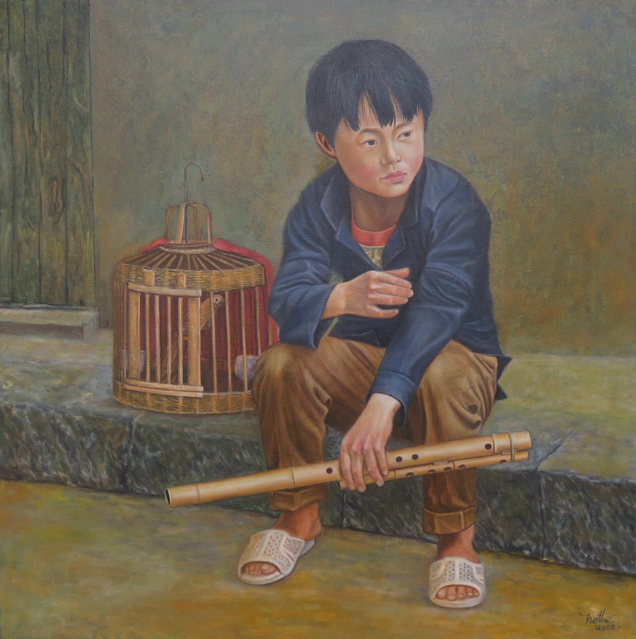 ‘Phía thung sâu’ lột tả vẻ đẹp Hà Giang qua tranh sơn dầu- Ảnh 5.