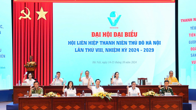 Ouverture du Congrès des Délégués de l'Union des Jeunes de la Ville de Hanoi