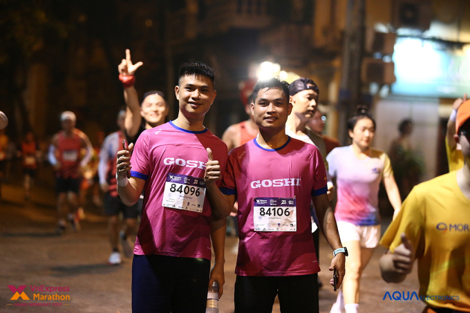 Runner của Goshi tham gia VM Hanoi Midnight 2022. Ảnh: VM