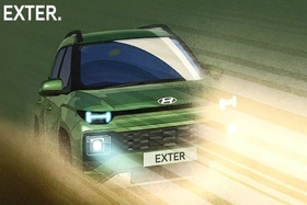 Le nouveau Hyundai Exter présente des détails de conception similaires à ceux du nouveau Santa Fe