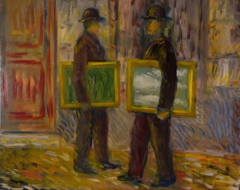 Portrait tragique découvert dans l'image 1 du tableau de René Magritte