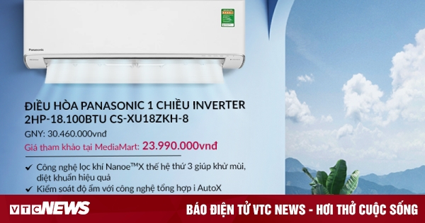 Top 5 điều hòa Panasonic tiết kiệm công nghệ mới 2023 giảm giá sâu hút khách