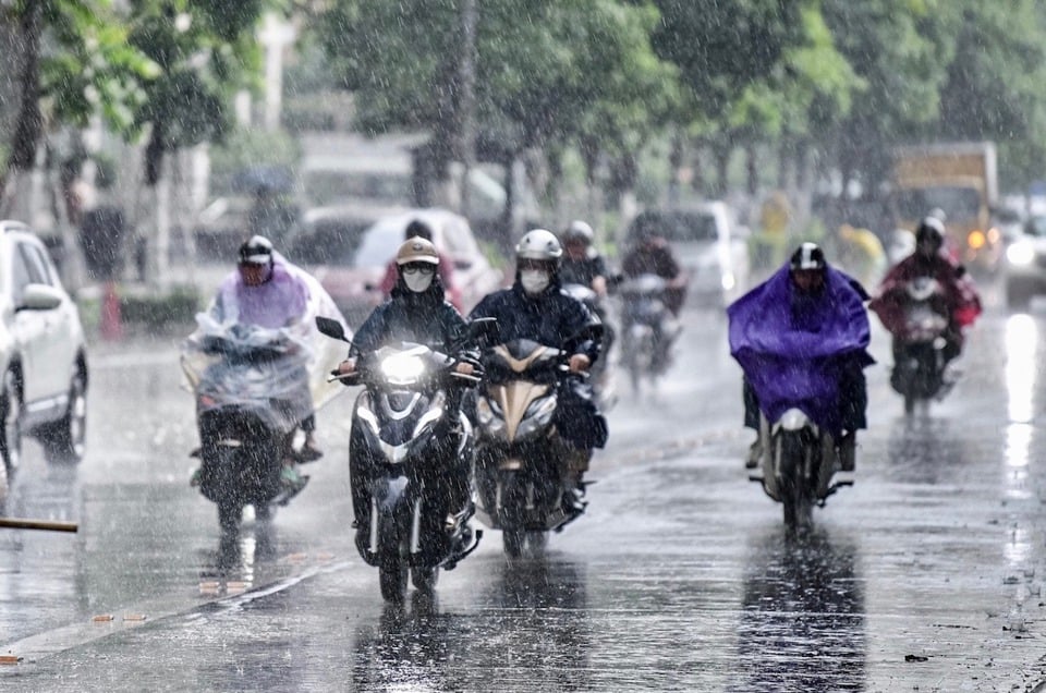 Lượng mưa tại khu vực Bắc Bộ (bao gồm cả TP Hà Nội) sẽ cao hơn trung bình nhiều năm.