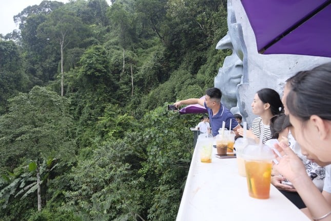 Ba Vi National Park is crowded with young people coming to 'hunt clouds' photo 8