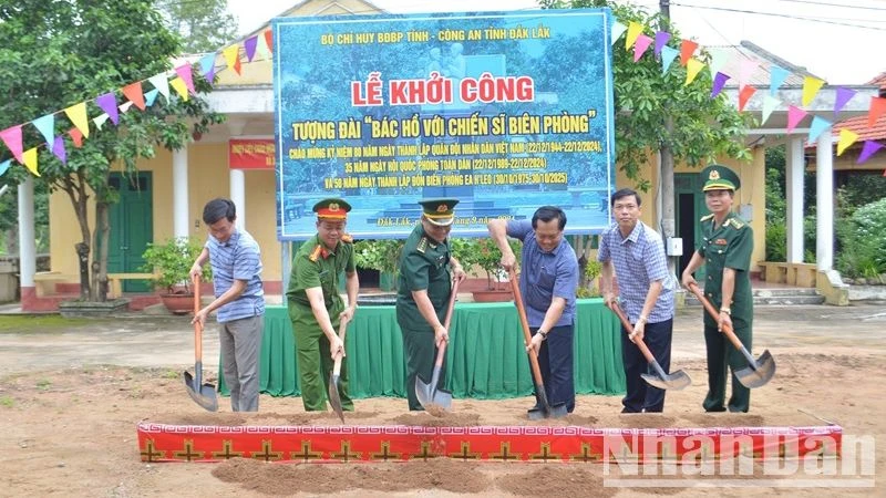 Khởi công xây dựng tượng đài “Bác Hồ với chiến sĩ Biên phòng” tại Đắk Lắk