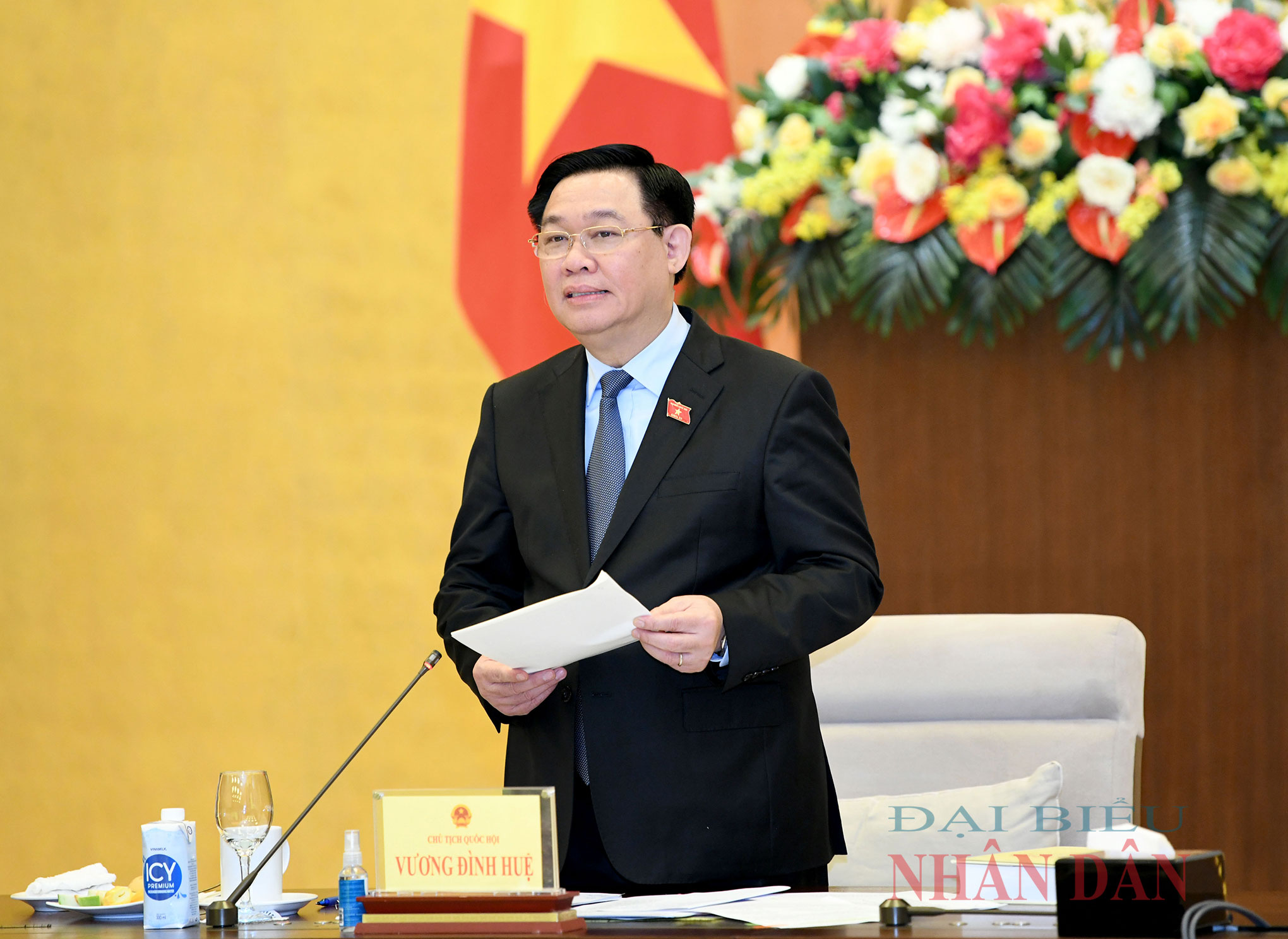 Vorsitzender der Nationalversammlung, Vuong Dinh Hue: Förderung der Demokratie und enge Koordinierung, damit jede Entscheidung der Nationalversammlung wirklich dem Land und dem Volk zugutekommt -0