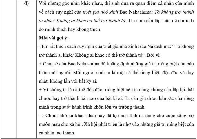 Gợi ý đáp án môn Văn thi lớp 10 ở TP HCM - 1