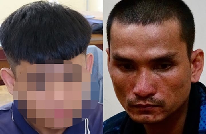 Zwei Verdächtige, Pham Van Linh (rechts) und N.T.D. (Foto: Polizei Dong Thap)