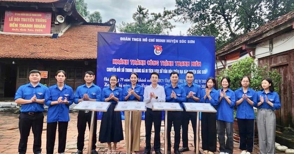 Khánh thành công trình thanh niên số hoá địa chỉ đỏ tại huyện Sóc Sơn