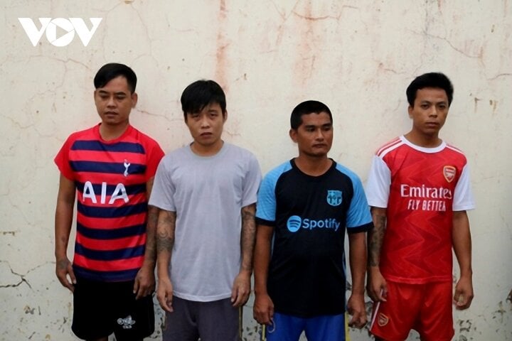 Defendants Ha Ngoc Thuong, Huynh Huy Hoang, Le Van Dang.