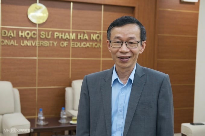 Mr. Nguyen Van Minh, Principal of Hanoi National University of Education. Photo: Duong Tam