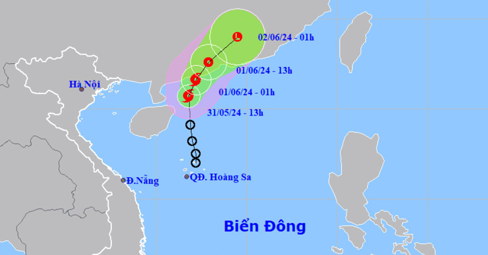 Bão số 1 chính thức hình thành trên Biển Đông, tên gọi Maliksi