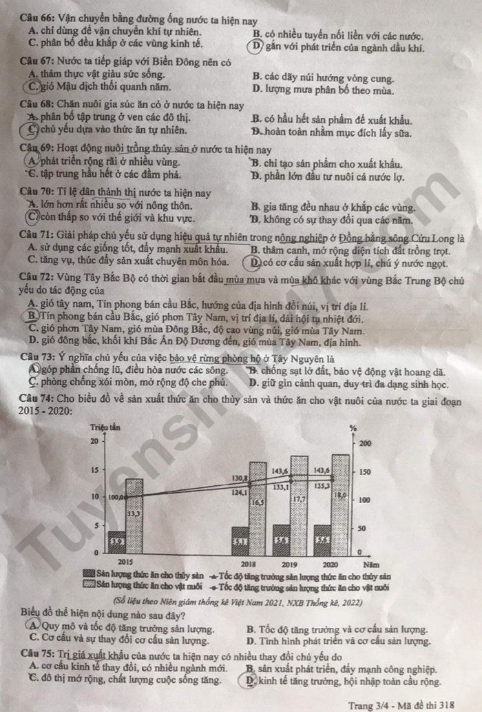 Abiturprüfung 2023 Geographie Fachprüfung Code 318 Bild 3