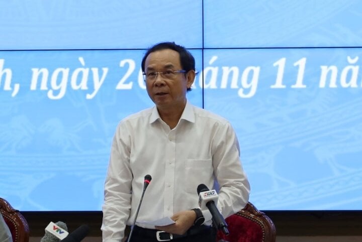 Secretary of the Ho Chi Minh City Party Committee Nguyen Van Nen proposed to appoint another Vice Chairman of the Ho Chi Minh City People's Committee. (Photo: Ho Chi Minh City Party Committee)