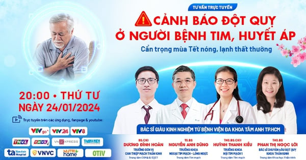 Cảnh báo đột quỵ mùa Tết 2024 ở người bệnh tim, huyết áp