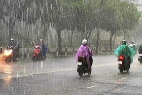 Advertencia de fuertes lluvias y vientos fuertes el 28 y 29 de abril